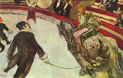 Die Kunstreiterin im Zirkus Fernando av Henri de Toulouse Lautrec